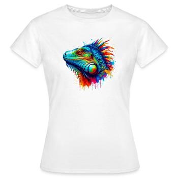 Iguane - T-shirt Femme - blanc - Devant - AI Model Female 172 dark (172cm)