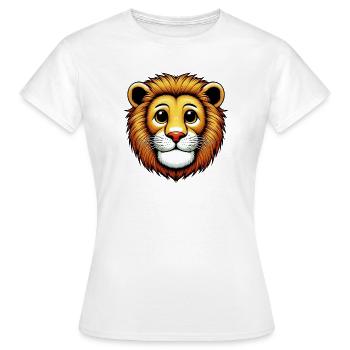 Lion - Women's T-Shirt - white - Front - AI Model Female 172 dark (172cm)
