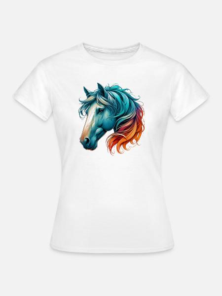 Pferd - Frauen T-Shirt - Weiß
