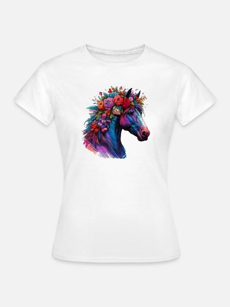 Pferd - Frauen T-Shirt - Weiß