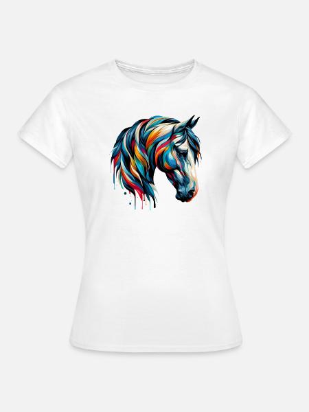 Pferd - Frauen T-Shirt - Weiß