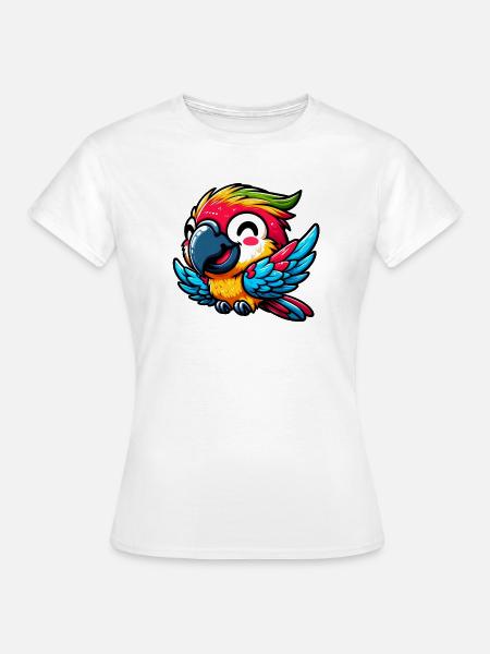 Papagei - Frauen T-Shirt - Weiß