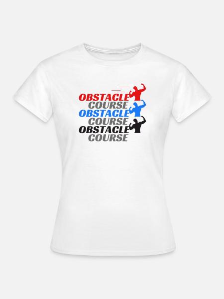 Hindernisparcours - Hindernisse - Frauen T-Shirt - Weiß