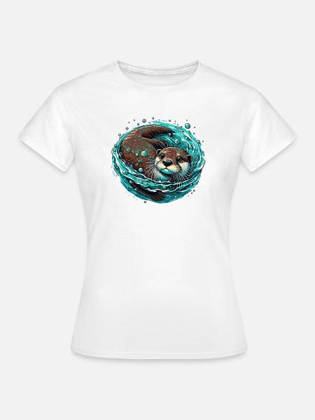 Otter - Frauen T-Shirt - Weiß