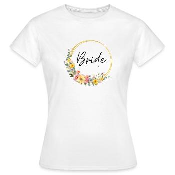 Team Bride! Customizable - Women's T-Shirt - white - Front - AI Model Female 172 dark (172cm)