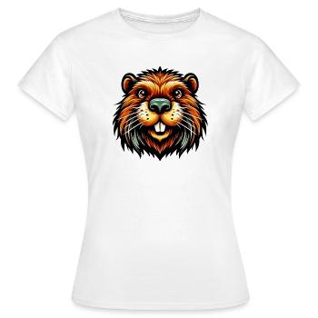 Bieber - Frauen T-Shirt - Weiß - Vorne - AI Model Female 172 dark (172cm)