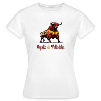 Der Stolz Valladolid Flagge Design - Frauen T-Shirt - Weiß - Vorne - AI Model Female 172 dark (172cm)
