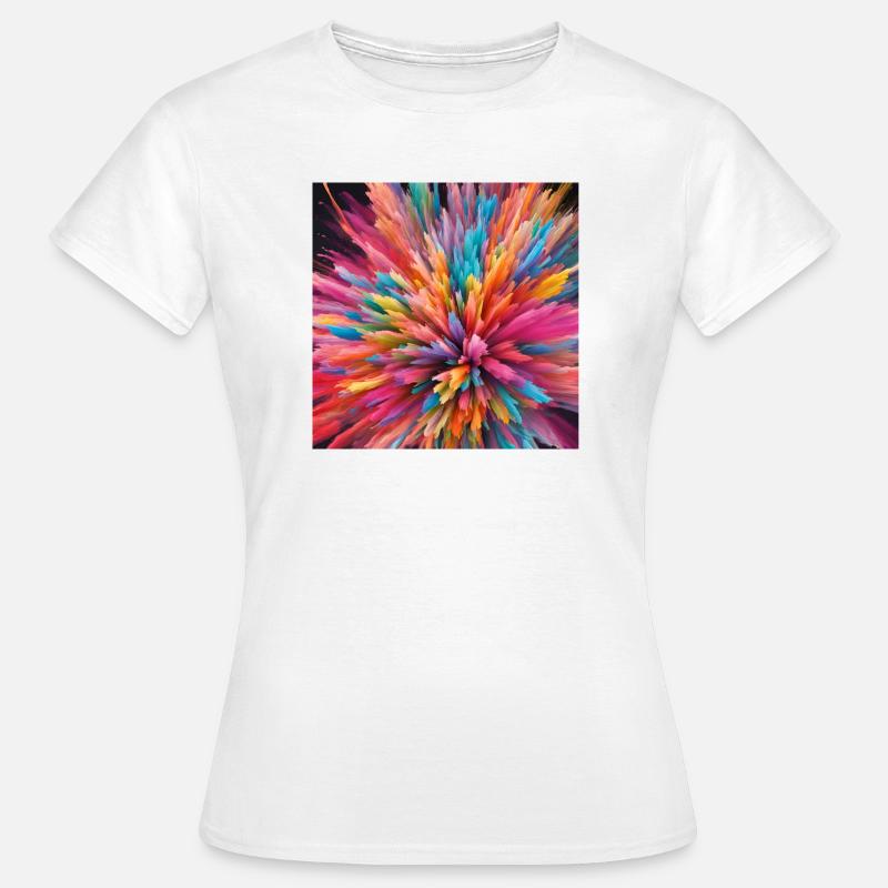 Explosion de couleurs - T-shirt Femme - blanc
