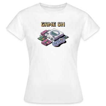 Retro-Spielkonsolen-Design - Frauen T-Shirt - Weiß - Vorne - AI Model Female 172 dark (172cm)