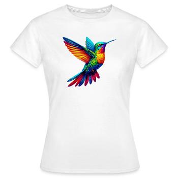 Colibri - T-shirt Femme - blanc - Devant - AI Model Female 172 dark (172cm)
