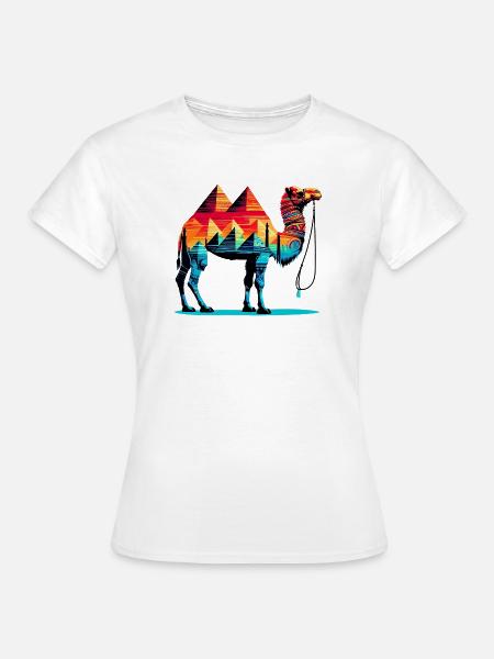 Kamel - Frauen T-Shirt - Weiß
