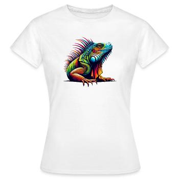 Iguane - T-shirt Femme - blanc - Devant - AI Model Female 172 dark (172cm)