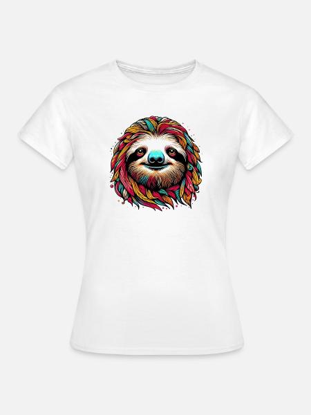 Faultier - Frauen T-Shirt - Weiß