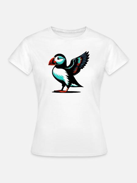 Papageitaucher - Frauen T-Shirt - Weiß