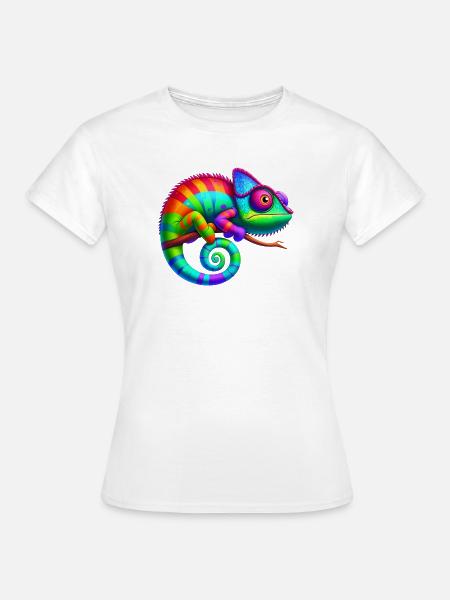 Chamäleon - Frauen T-Shirt - Weiß