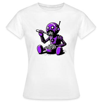 Robot extraterrestre martien extraterrestre - T-shirt Femme - blanc - Devant - AI Model Female 172 dark (172cm)
