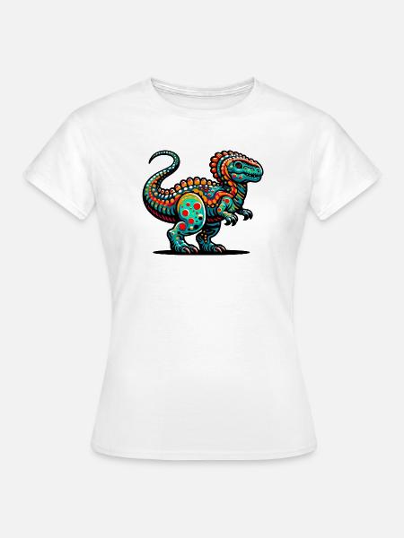 Dinosaurier - Frauen T-Shirt - Weiß