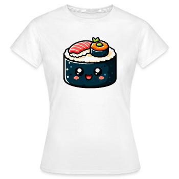 Sushi - Frauen T-Shirt - Weiß - Vorne - AI Model Female 172 dark (172cm)