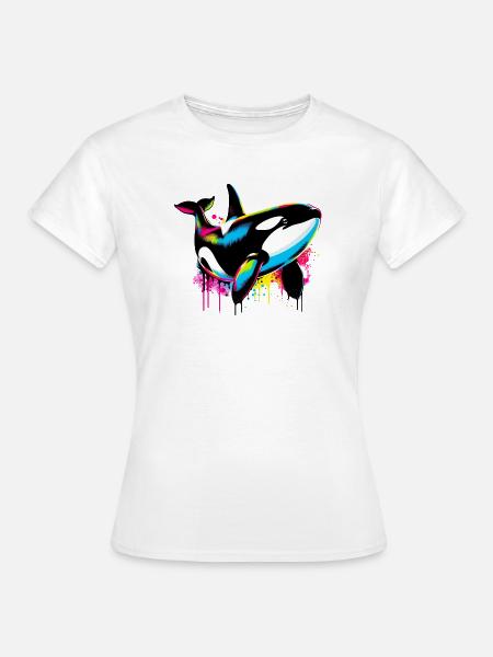 Schwertwal - Frauen T-Shirt - Weiß