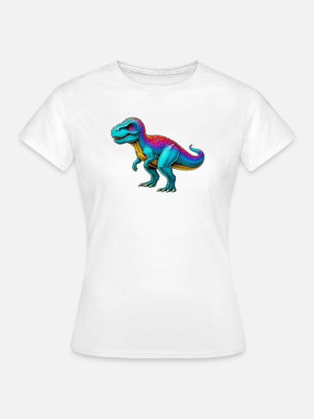 Dinosaurier - Frauen T-Shirt - Weiß