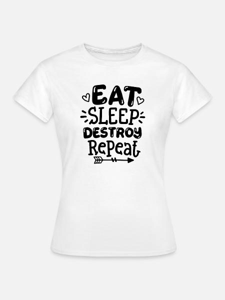 Kinder Humor lustige Sprüche - Frauen T-Shirt - Weiß