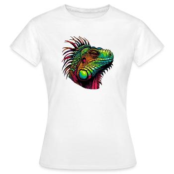 Iguane - T-shirt Femme - blanc - Devant - AI Model Female 172 dark (172cm)