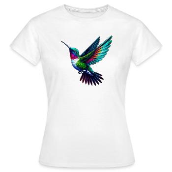 Colibri - T-shirt Femme - blanc - Devant - AI Model Female 172 dark (172cm)