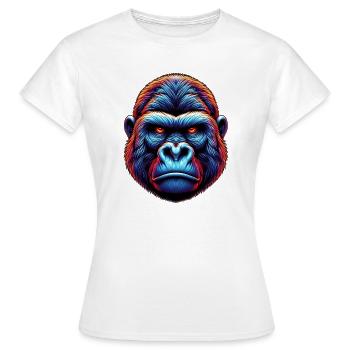 Gorille - T-shirt Femme - blanc - Devant - AI Model Female 172 dark (172cm)
