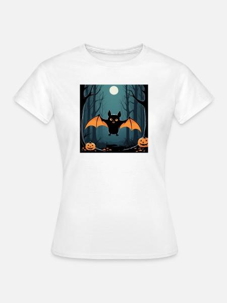 Halloween Bat - Frauen T-Shirt - Weiß