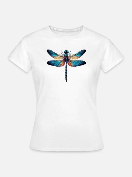 Libelle - Frauen T-Shirt - Weiß