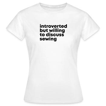Sewing Sewing Sewing - Women's T-Shirt - white - Front - AI Model Female 172 dark (172cm)