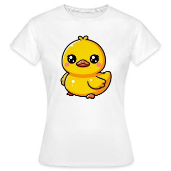 Caneton Canard Canard Canard - T-shirt Femme - blanc - Devant - AI Model Female 172 dark (172cm)