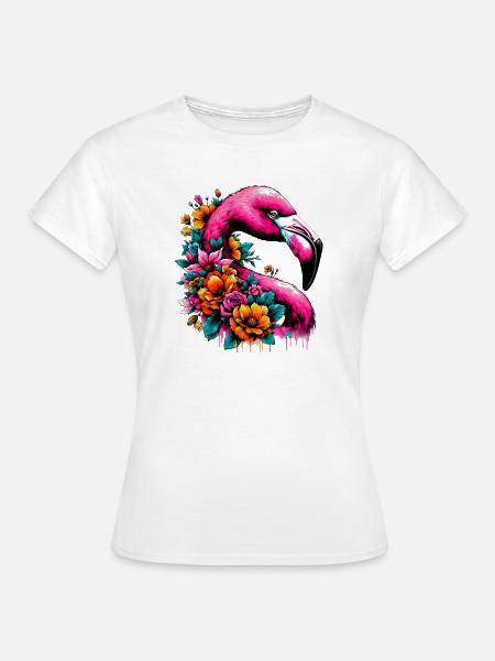 Flamingo - Frauen T-Shirt - Weiß