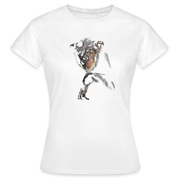 Schimpanse - Frauen T-Shirt - Weiß - Vorne - AI Model Female 172 dark (172cm)