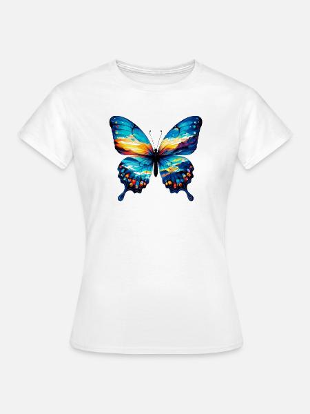 Schmetterling - Frauen T-Shirt - Weiß