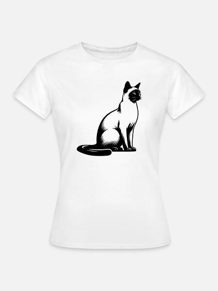Siamkatze - Frauen T-Shirt - Weiß
