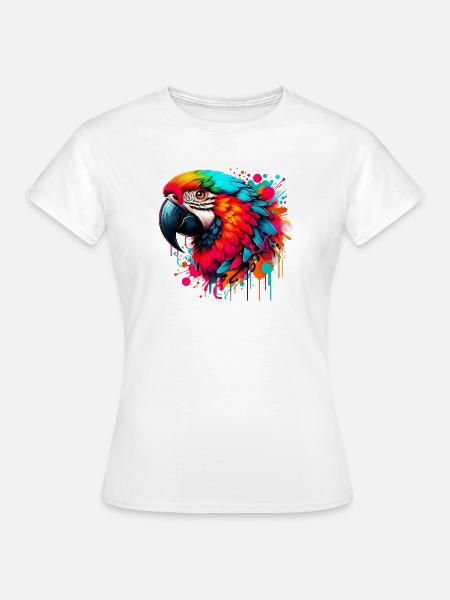 Papagei - Frauen T-Shirt - Weiß