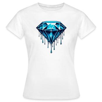 Diamant - T-shirt Femme - blanc - Devant - AI Model Female 172 dark (172cm)