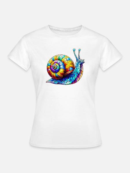 Schnecke - Frauen T-Shirt - Weiß