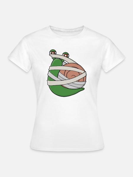 Mumienschnecke - Frauen T-Shirt - Weiß