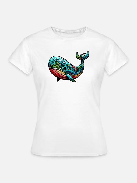 Wal - Frauen T-Shirt - Weiß