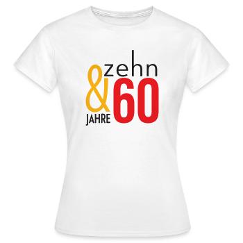 Not 70 - sixty-ten! - Women's T-Shirt - white - Front - AI Model Female 172 dark (172cm)