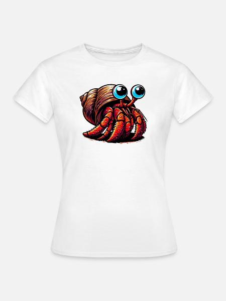 Einsiedlerkrebs - Frauen T-Shirt - Weiß