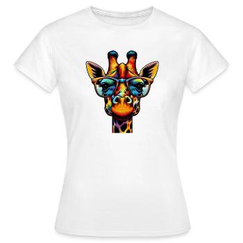 Girafe - T-shirt Femme - blanc - Devant - AI Model Female 172 dark (172cm)