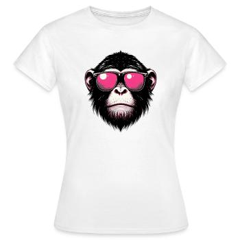 Singe - T-shirt Femme - blanc - Devant - AI Model Female 172 dark (172cm)