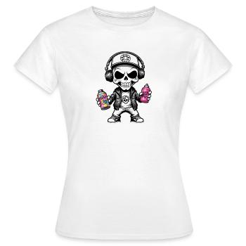 Graffiti Sprayer - Frauen T-Shirt - Weiß - Vorne - AI Model Female 172 dark (172cm)