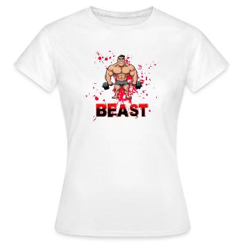 Beast - Frauen T-Shirt - Weiß - Vorne - AI Model Female 172 dark (172cm)