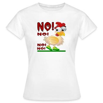 ANTWORT NEIN - HÜHNERSTALL - Frauen T-Shirt - Weiß - Vorne - AI Model Female 172 dark (172cm)