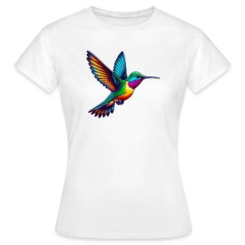 Colibri - T-shirt Femme - blanc - Devant - AI Model Female 172 dark (172cm)