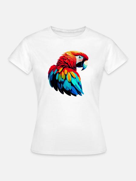 Papagei - Frauen T-Shirt - Weiß